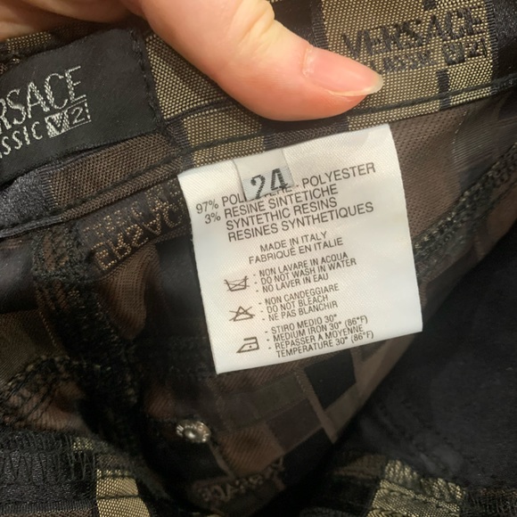 Like New Versace Vintage Women’s High Rise Pants Size 24 Made in Italy - Picture 4 of 10